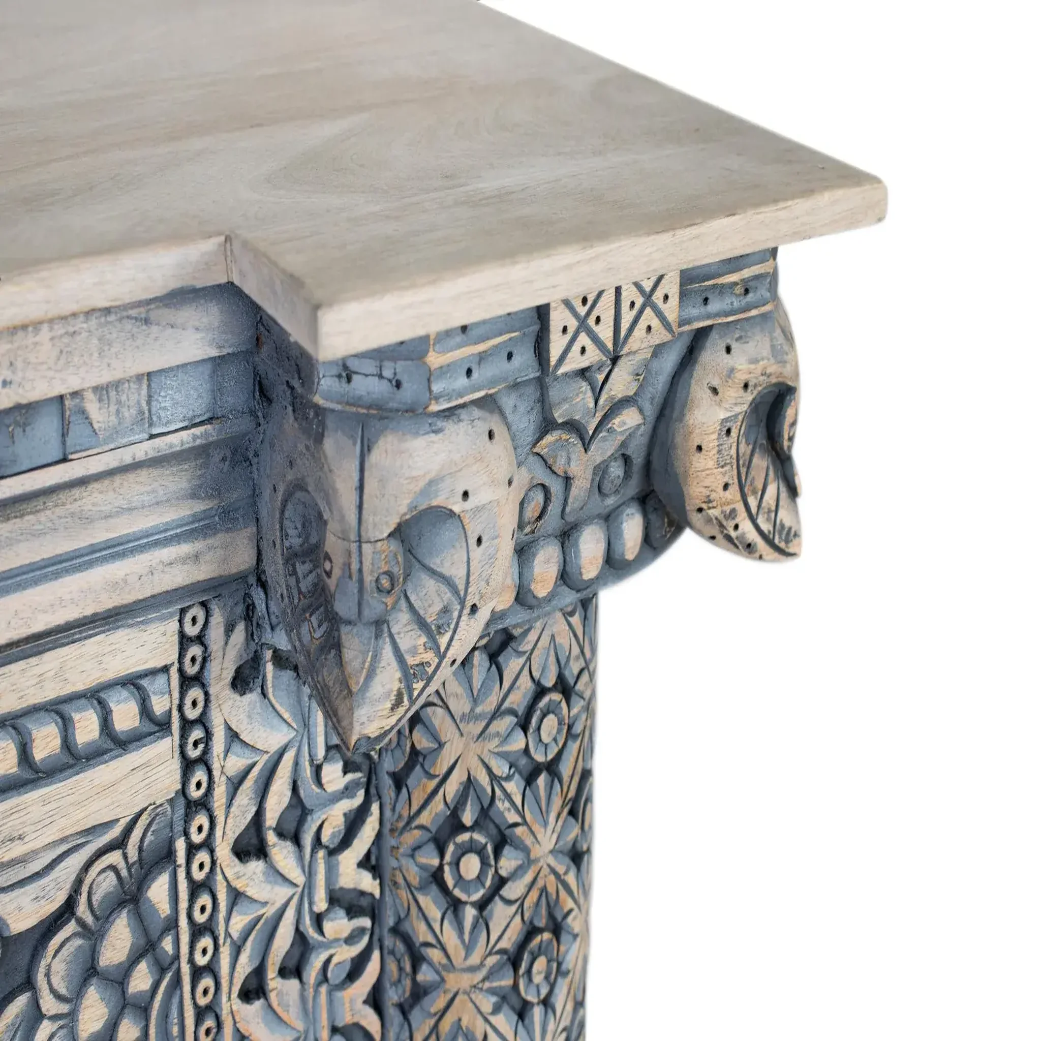Voir la diapositive 4 : GINER Y COLOMER SL Console en bois de manguier 172 cm style artisanal ethnique