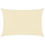 Voir la diapositive 2 : VIDAXL Voile d'ombrage 160 g/m^2 Creme 2,5x3,5 m PEHD