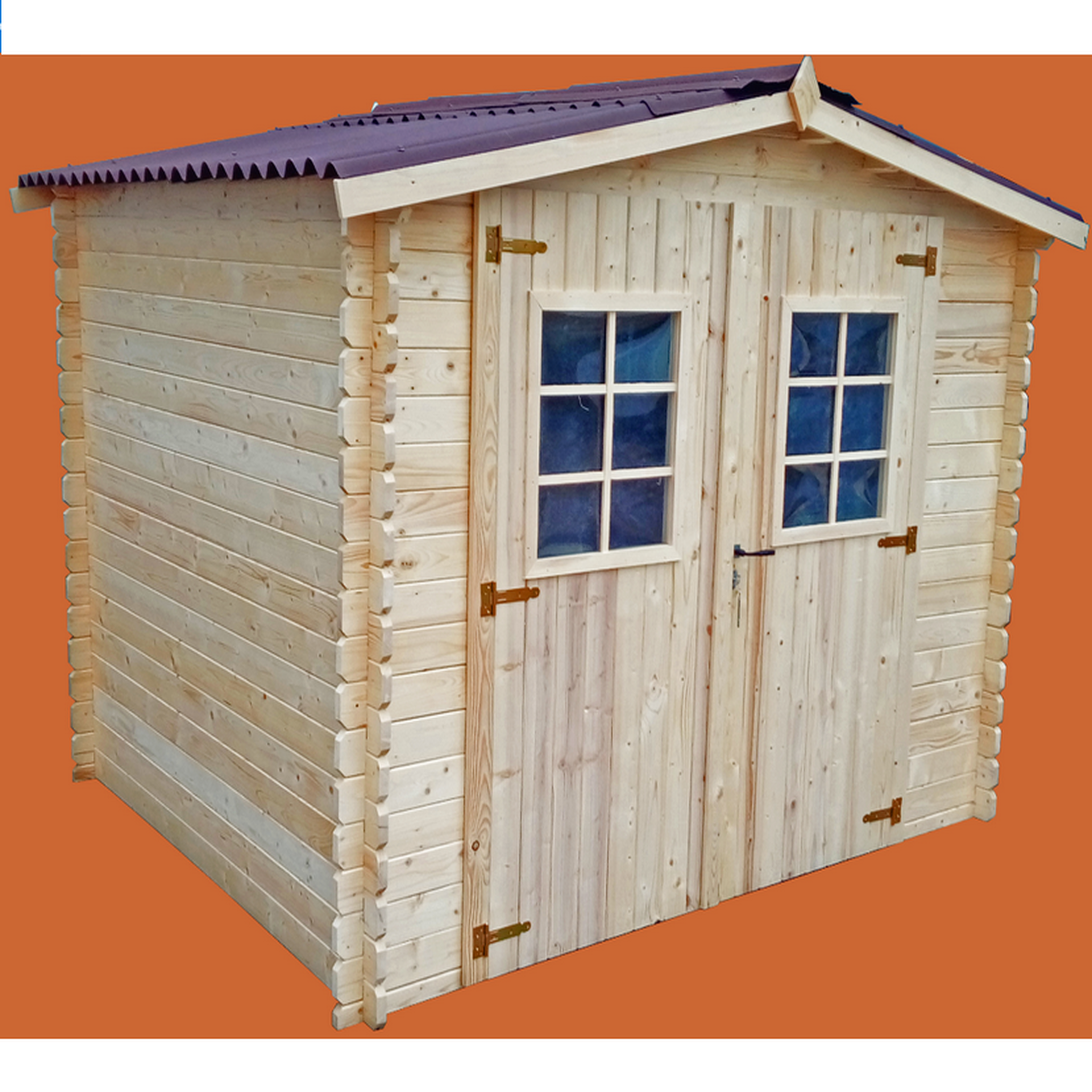 Voir la diapositive 2 : Hisense Abri de jardin sans plancher 6.16 m2  bois massif - vd 2622.02 n