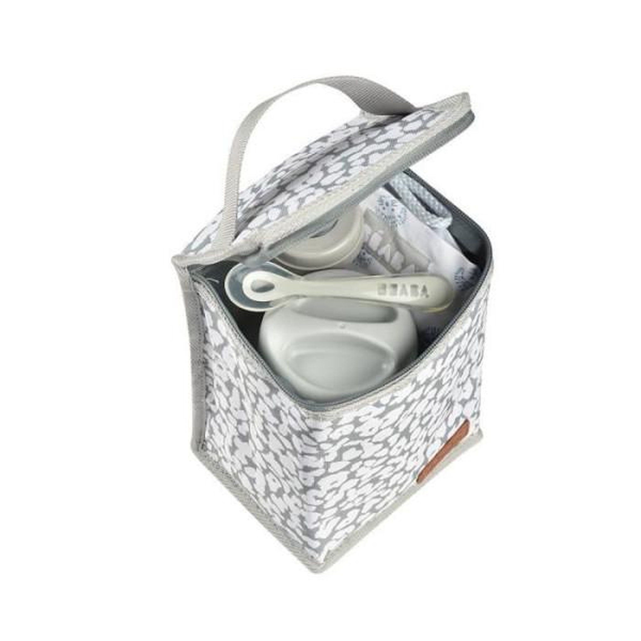 Voir la diapositive 2 : MARKET24 Beaba, pochette repas isotherme cherry blossom