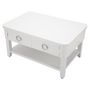 Voir la diapositive 5 : Paris Prix Table Basse en Bois  Shine  90cm Blanc