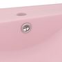 Voir la diapositive 5 : VIDAXL Lavabo avec trou de robinet Rose mat 60x46 cm Ceramique