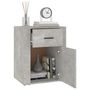 Voir la diapositive 5 : VIDAXL Table de chevet Gris beton 50x36x60 cm Bois d'ingenierie