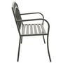 Voir la diapositive 3 : VIDAXL Banc de jardin Gris 120 cm Acier