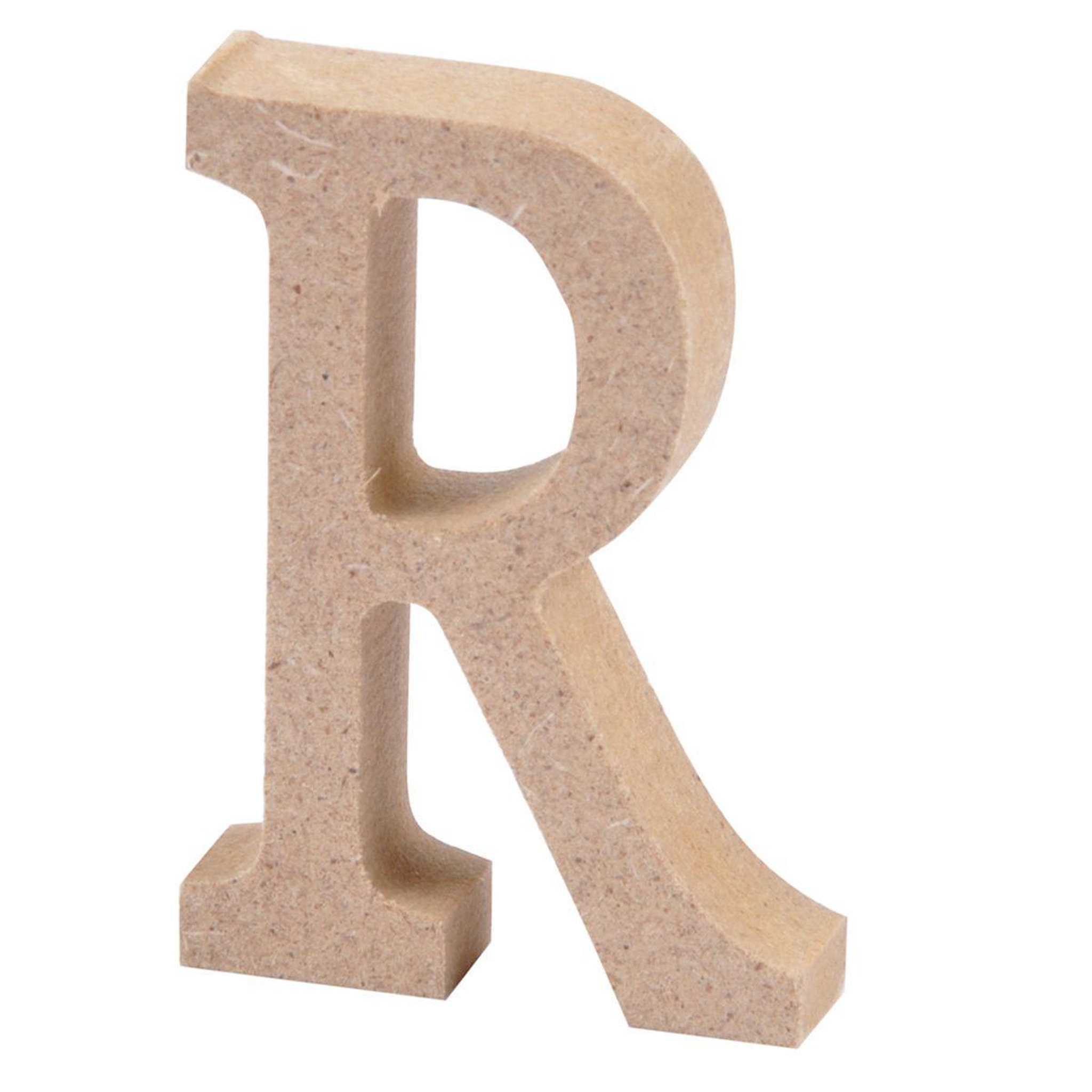 HOMEA Lettre à Décorer  R  5cm Naturel