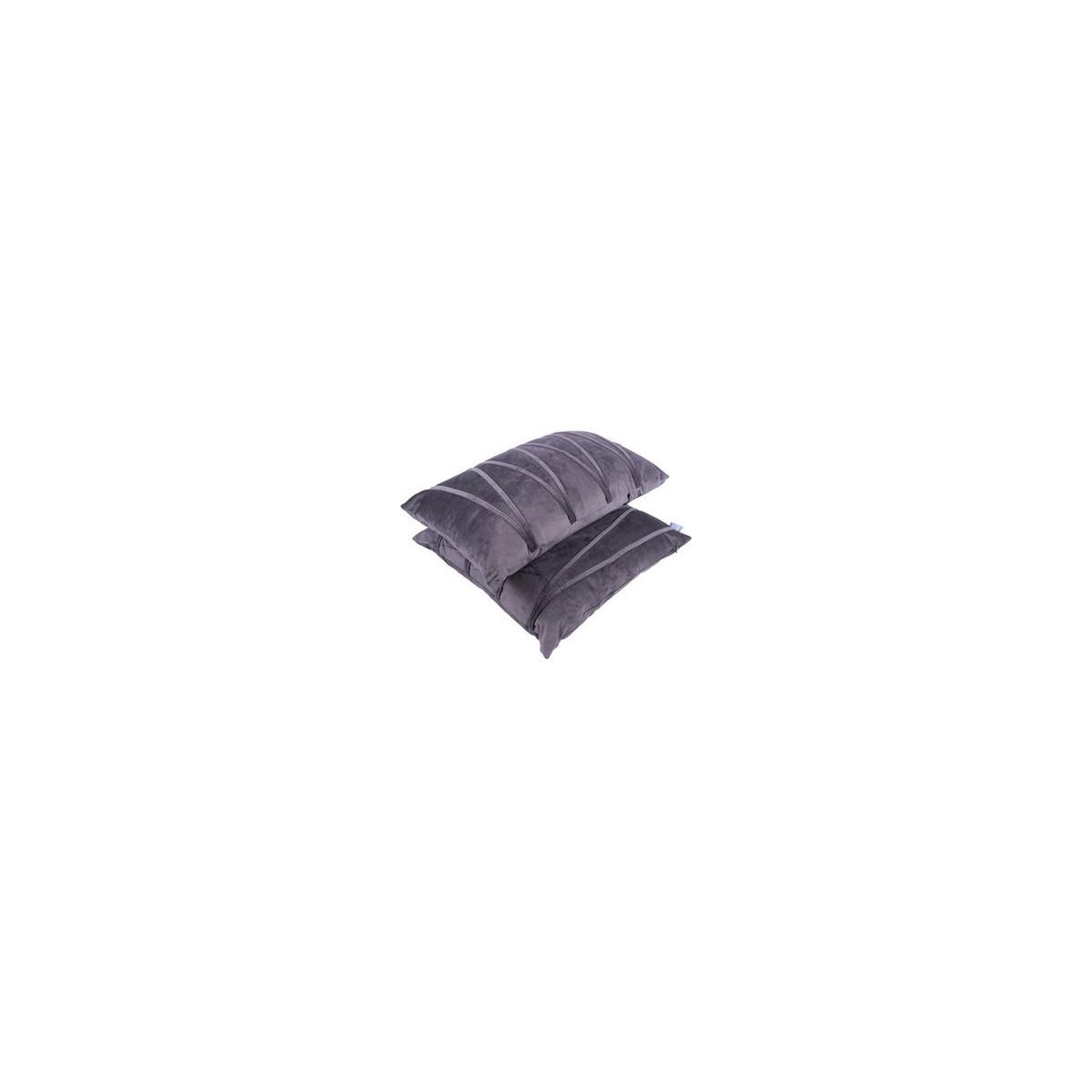 Voir la diapositive 2 : Paris Prix Lot de 2 coussins déco  paulina  30x50cm gris