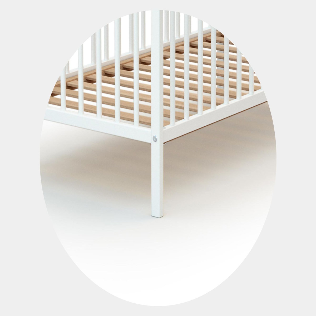 WEBABY Lit bébé en bois avec matelas