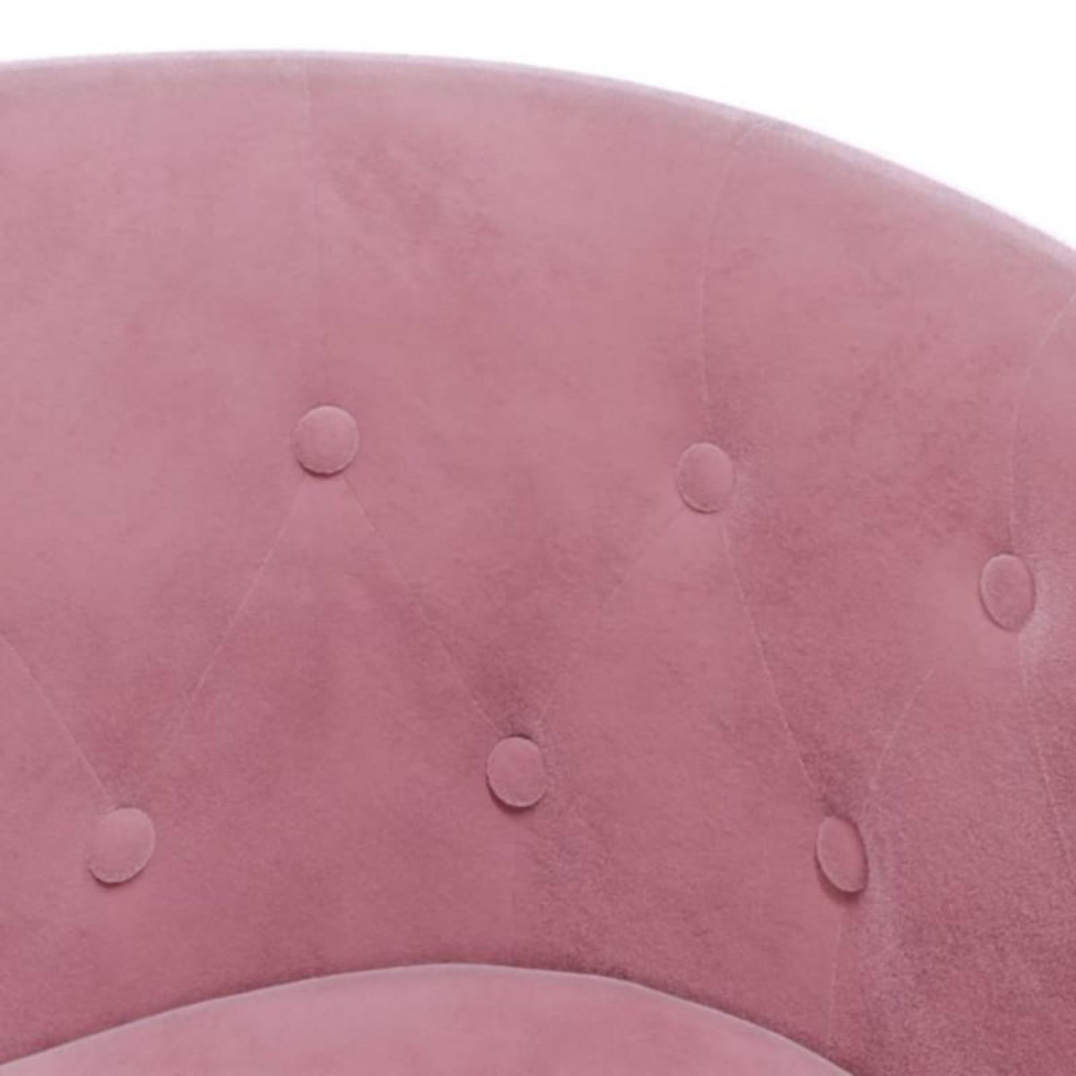 VIDAXL Fauteuil avec repose pied rose velours