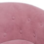 Voir la diapositive 6 : VIDAXL Fauteuil avec repose pied rose velours
