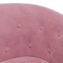 Voir la diapositive 6 : VIDAXL Fauteuil avec repose pied rose velours