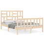 Voir la diapositive 1 : VIDAXL Cadre de lit sans matelas 140x200 cm bois massif de pin