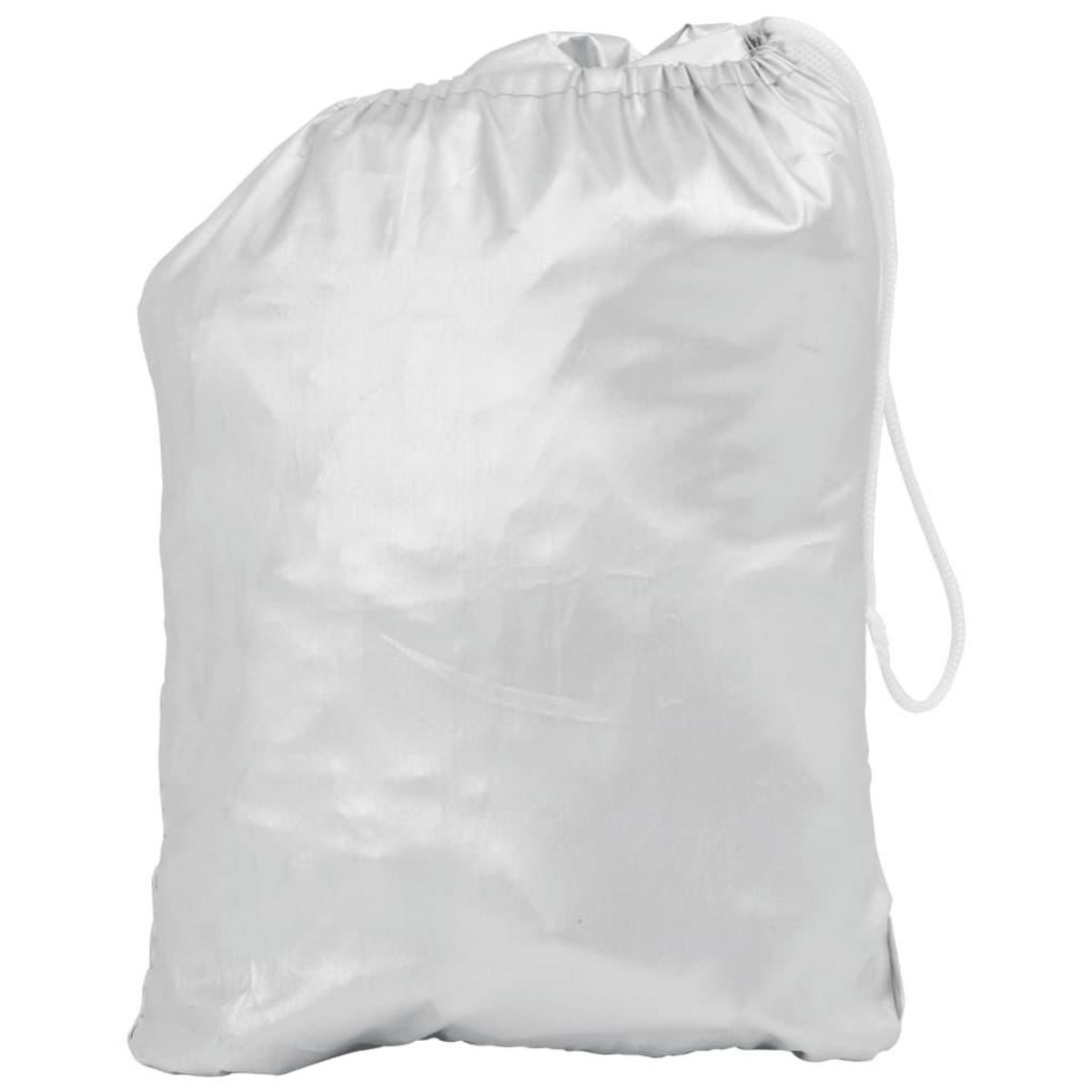 VIDAXL Demi-housse de voiture avec crochets argente M