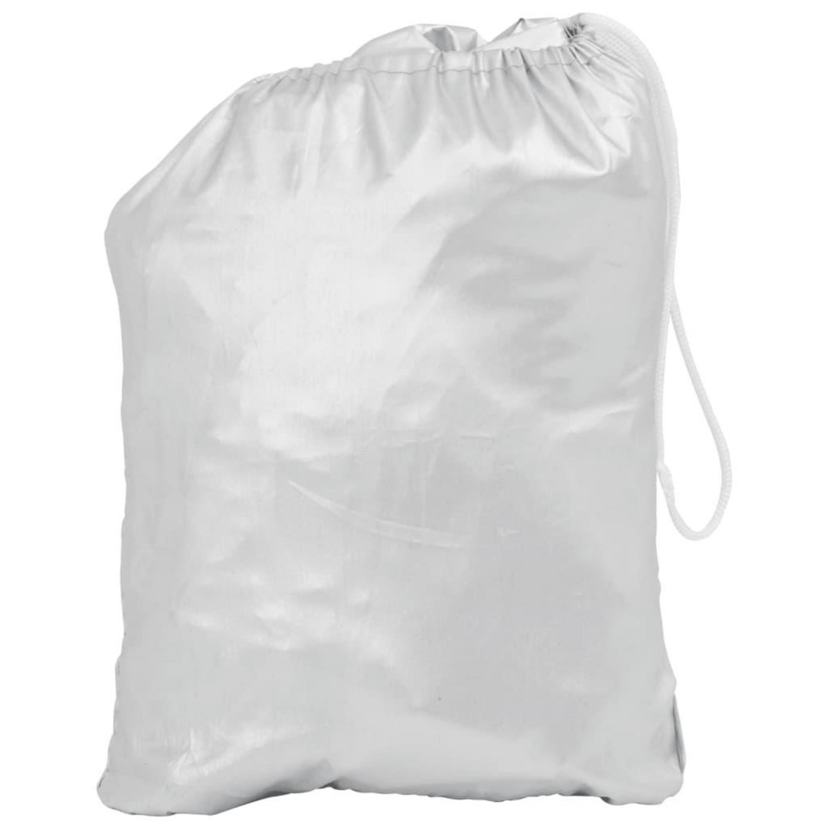 VIDAXL Demi-housse de voiture avec crochets argente M