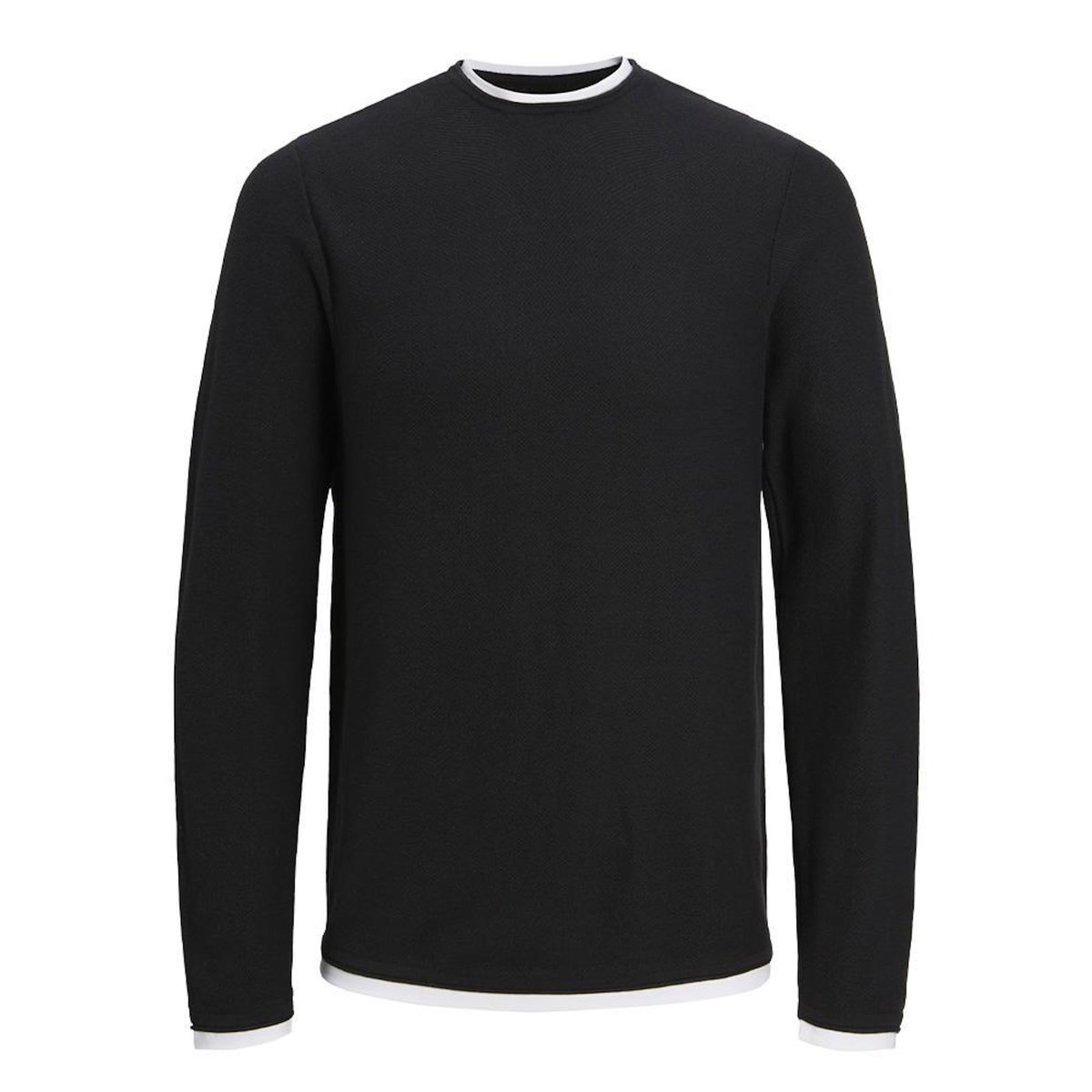 Jack & Jones Pull Noir Garçon Jack & Jones Twinn Knit Neck
