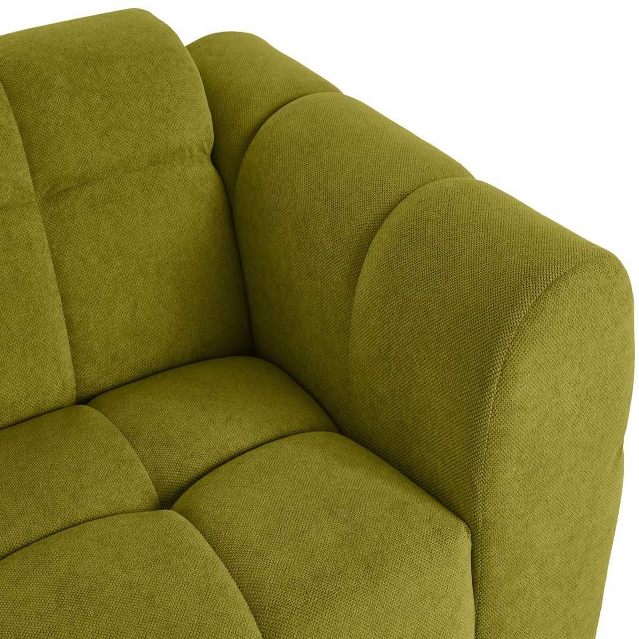 Voir la diapositive 6 : BEST MOBILIER Ray - canapé droit 2 places en tissu texturé