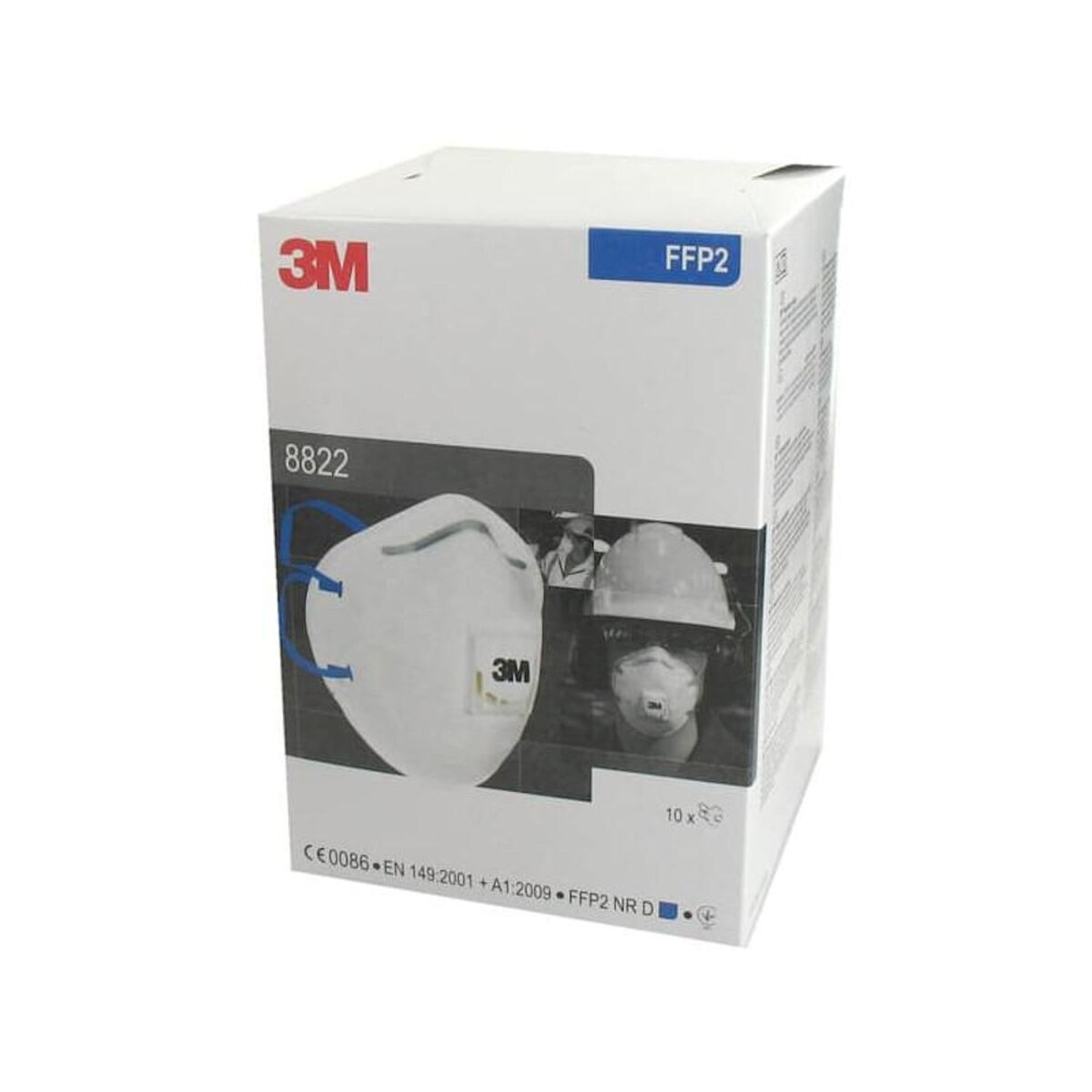 3M Masque 3M 8822 anti-poussière FFP2 avec soupape x10