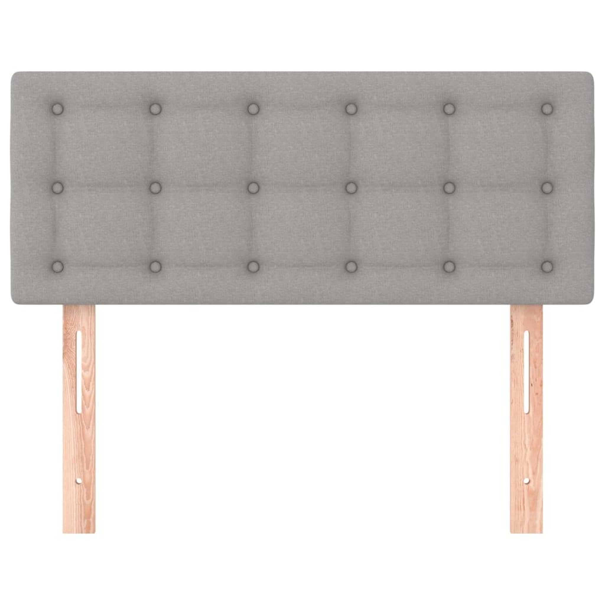 Voir la diapositive 3 : VIDAXL Tete de lit Gris clair 90x5x78/88 cm Tissu
