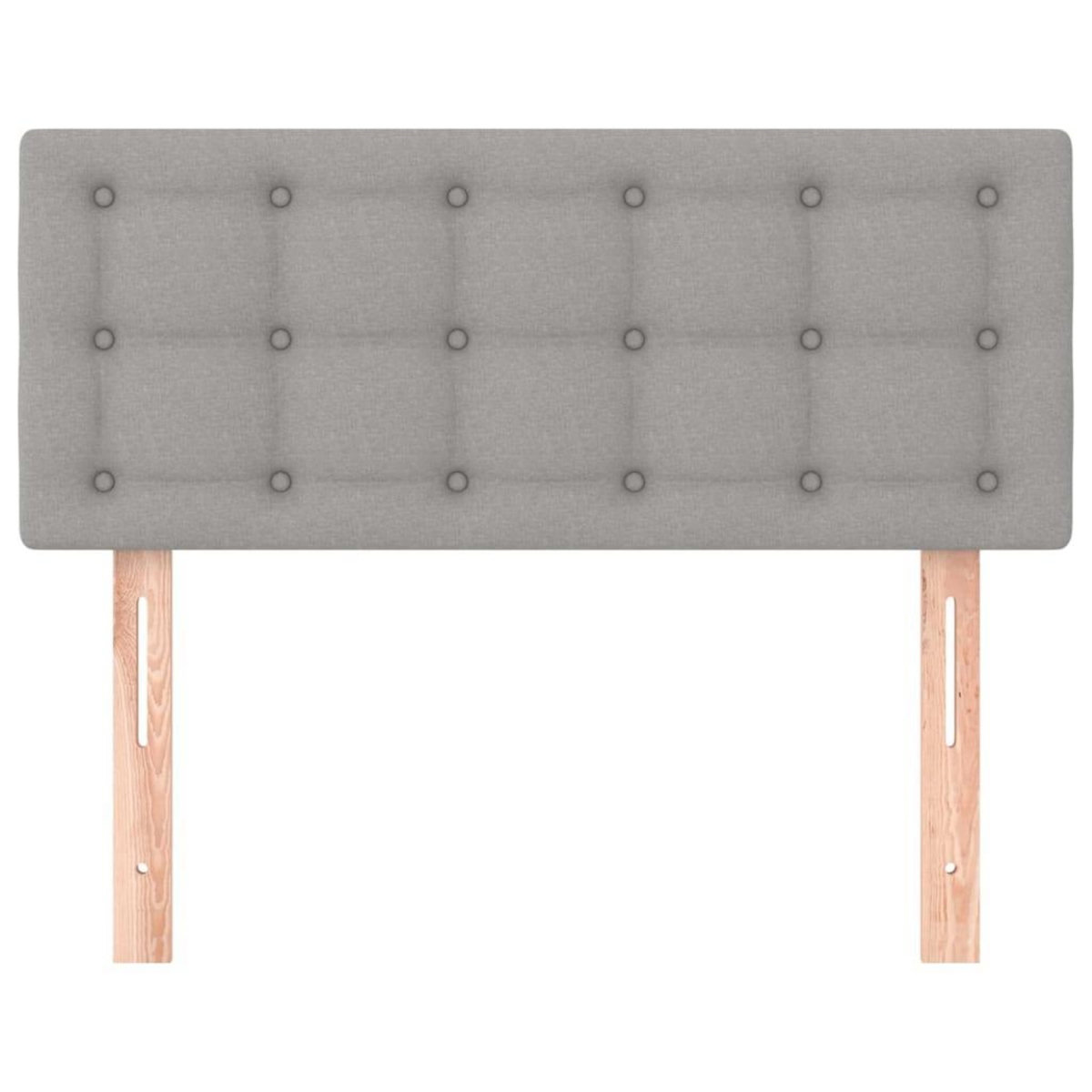 VIDAXL Tete de lit Gris clair 90x5x78/88 cm Tissu