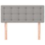 Voir la diapositive 3 : VIDAXL Tete de lit Gris clair 90x5x78/88 cm Tissu