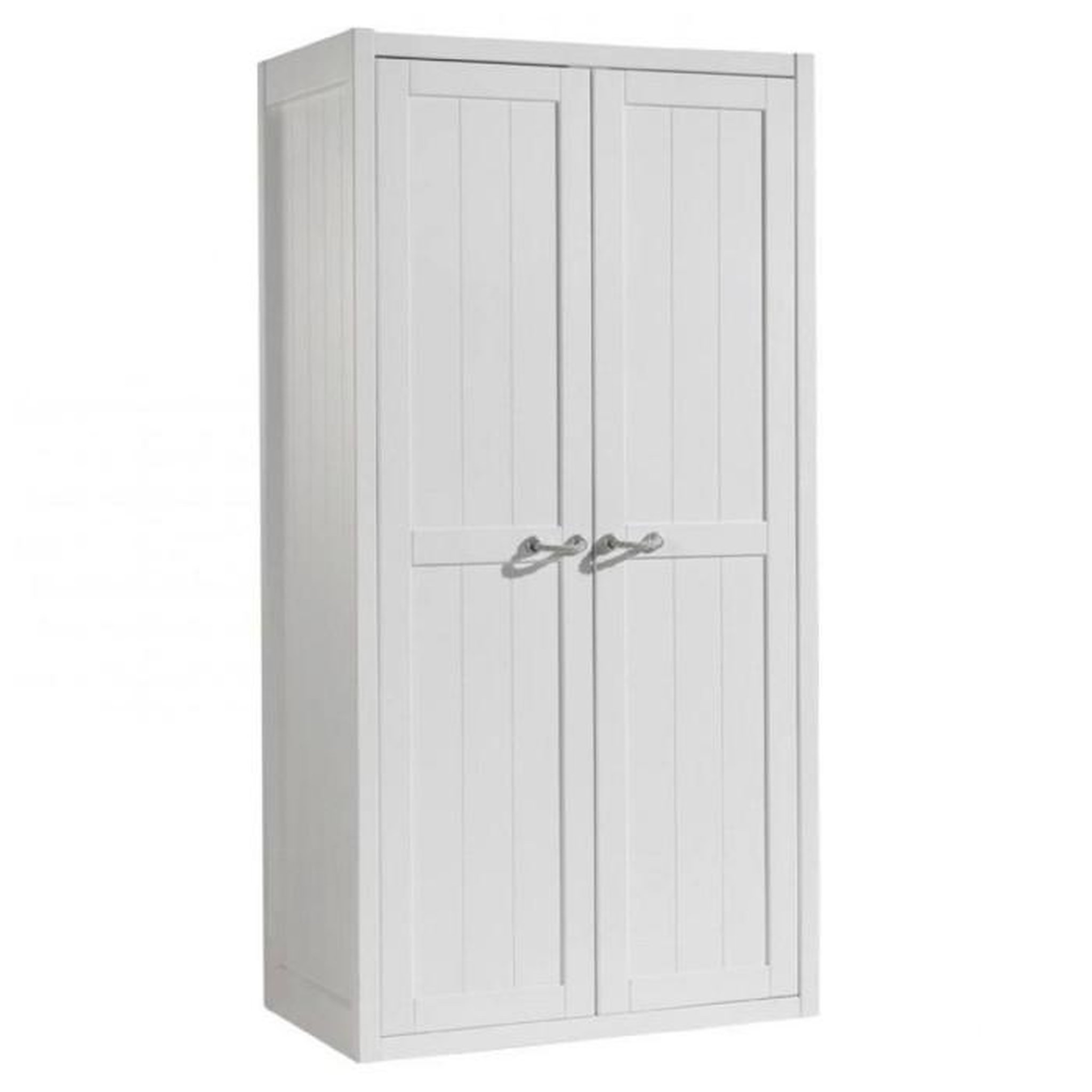 Voir la diapositive 4 : Paris Prix Pack - Lit Enfant, Chevet, Armoire & Bureau  Lewis I  Blanc