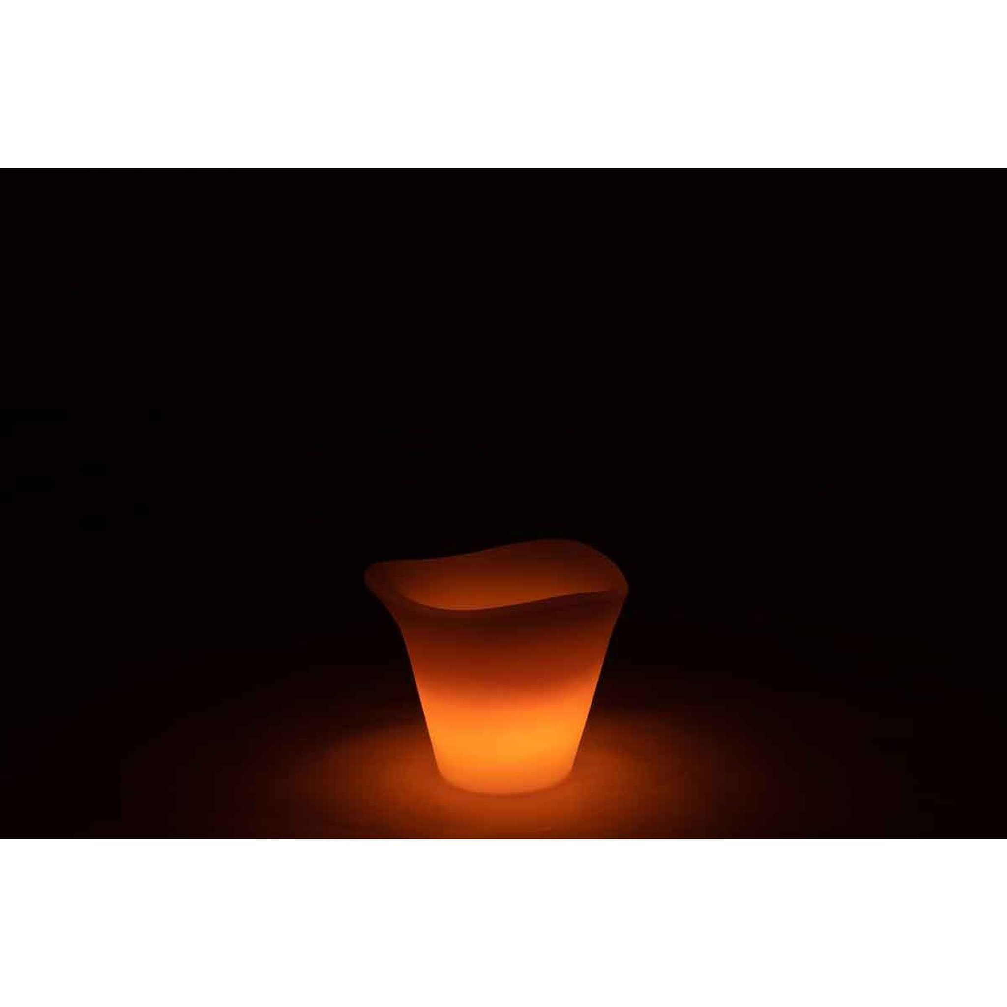 Voir la diapositive 4 : J-LINE Seau à Glace à LED  Outdoor  26cm Blanc