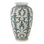 Voir la diapositive 1 : Paris Prix Vase Déco en Verre  Victoria  37cm Vert & Blanc