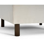 Voir la diapositive 3 : LISA DESIGN Jake - pouf en velours côtelé - pieds bois foncé
