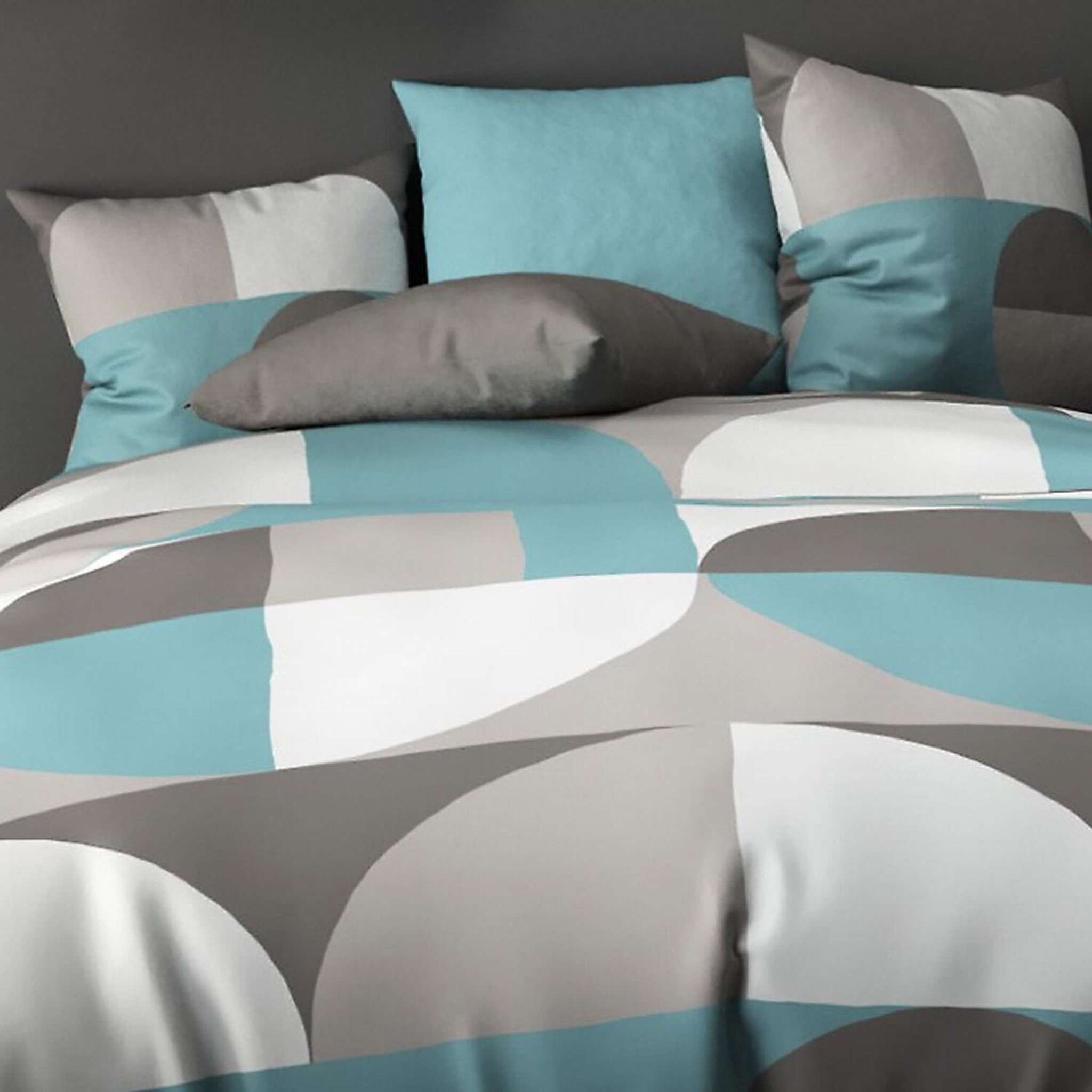 Voir la diapositive 4 : Les Ateliers du Linge Parure housse de couette 100%polyester knavy