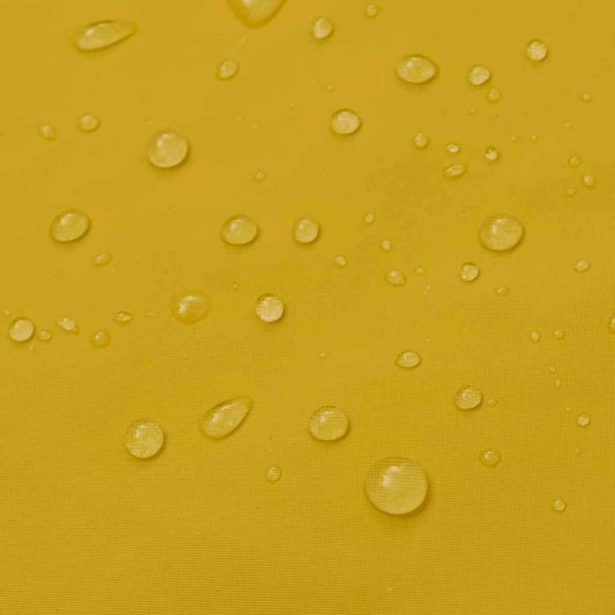 VIDAXL Manteau de pluie long impermeable resistant a capuche jaune XL