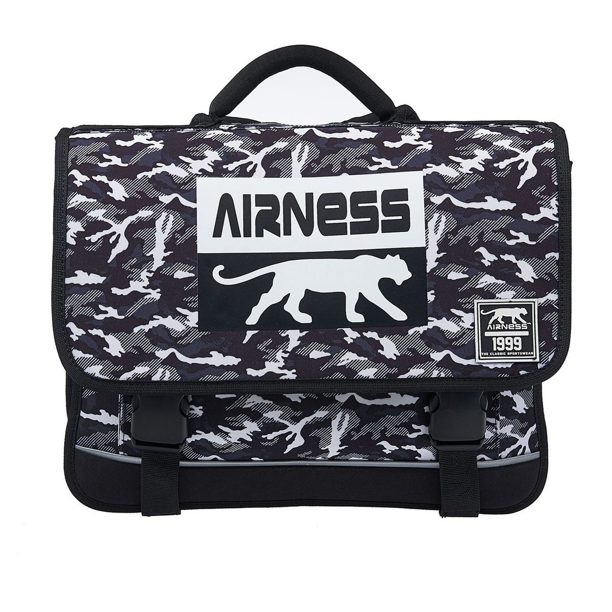 AIRNESS Cartable 41 cm noir et blanc AIRNESS LIBERTY