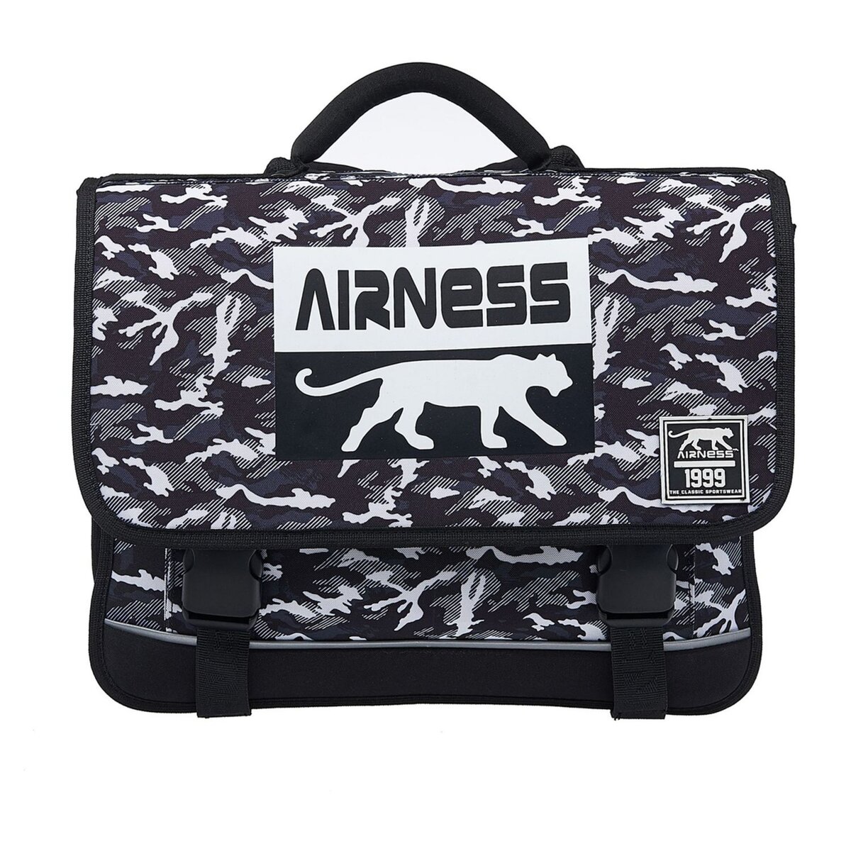AIRNESS Cartable 41 cm noir et blanc AIRNESS LIBERTY