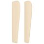 Voir la diapositive 4 : VIDAXL Tete de lit avec oreilles Creme 103x23x118/128 cm Tissu