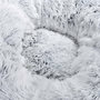 Voir la diapositive 2 : Paris Prix Coussin Rond pour Chien & Chat  Fluffy  55cm Blanc Chiné