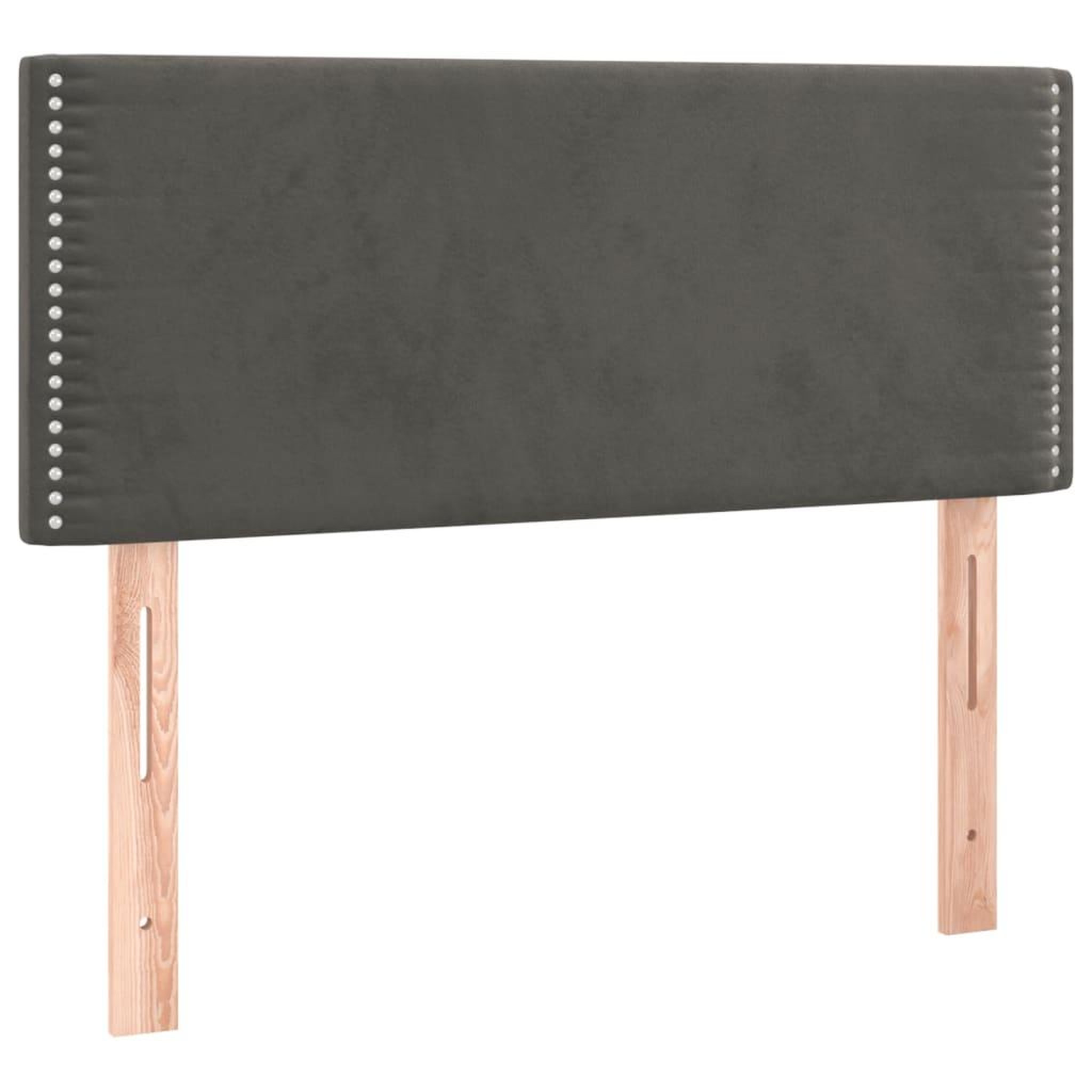 Voir la diapositive 2 : VIDAXL Tete de lit Gris fonce 80x5x78/88 cm Velours