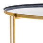 Voir la diapositive 3 : Paris Prix Table d'Appoint Design  Tessa  50cm Bleu & Gris