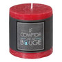 Voir la diapositive 2 : COMPTOIR DE LA BOUGIE Bougie Ronde  Rustic  7cm Rouge