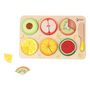 Voir la diapositive 2 : CLASSIC WORLD Classic World Wooden Fruit Puzzle Fractions, 22pcs. 20142