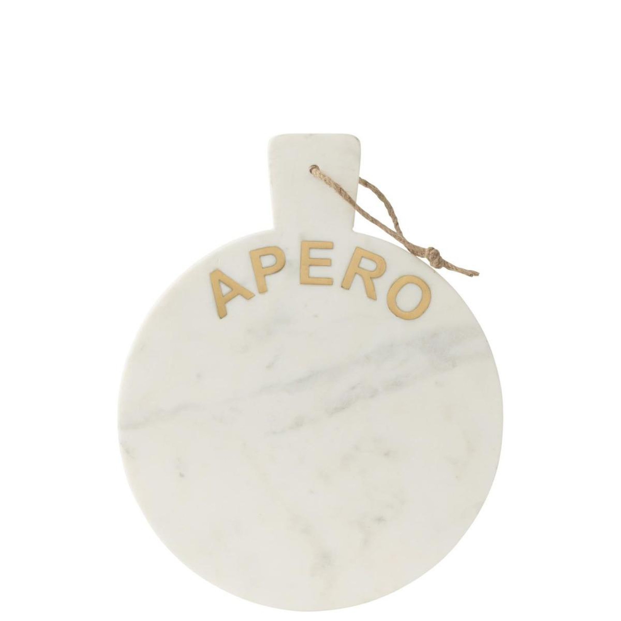 Voir la diapositive 2 : J-LINE Planche de Présentation en Marbre Apéro  Marci  38cm Blanc