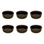 Voir la diapositive 1 : SECRET DE GOURMET Lot de 6 Coupelles  Terre Inconnue  15cm Marron