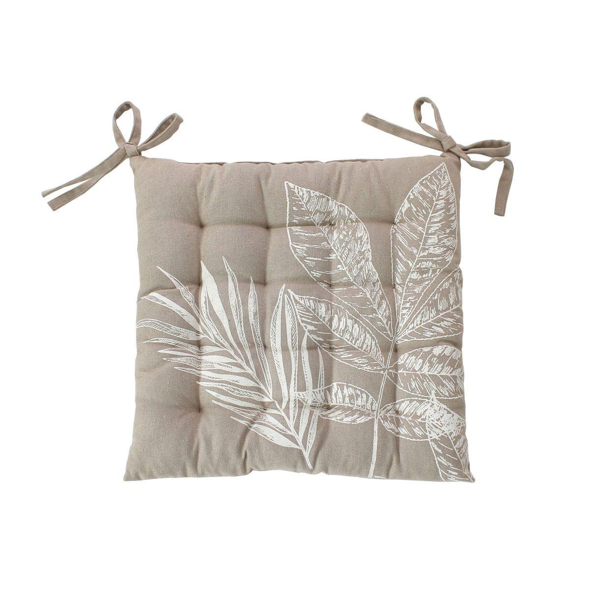 Voir la diapositive 2 : ENJOY HOME Galette de Chaise Piquée  Natura  38x38cm Naturel