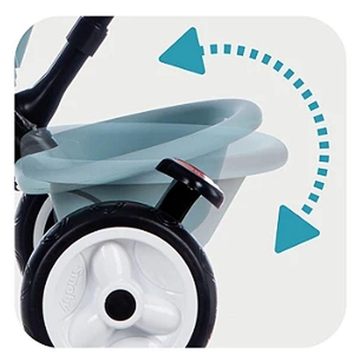 SMOBY Tricycle Baby Driver Plus - Bleu