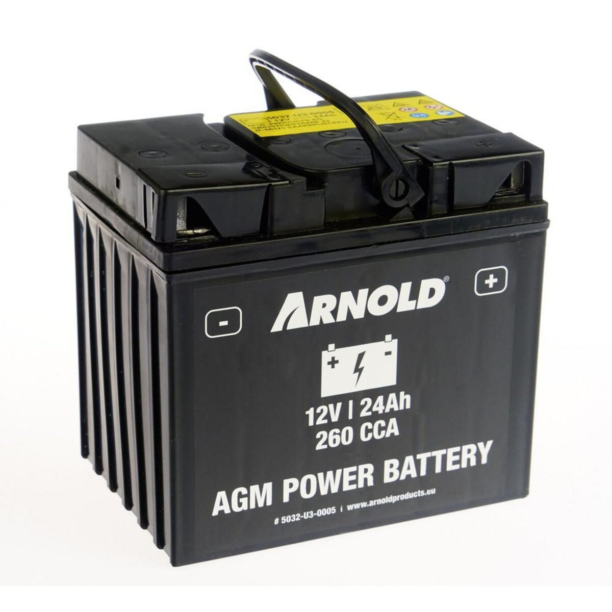 ARNOLD Batterie AZ105/AGM 12-24 pour tracteur tondeuse, + terminal droite