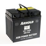 ARNOLD Batterie AZ105/AGM 12-24 pour tracteur tondeuse, + terminal droite