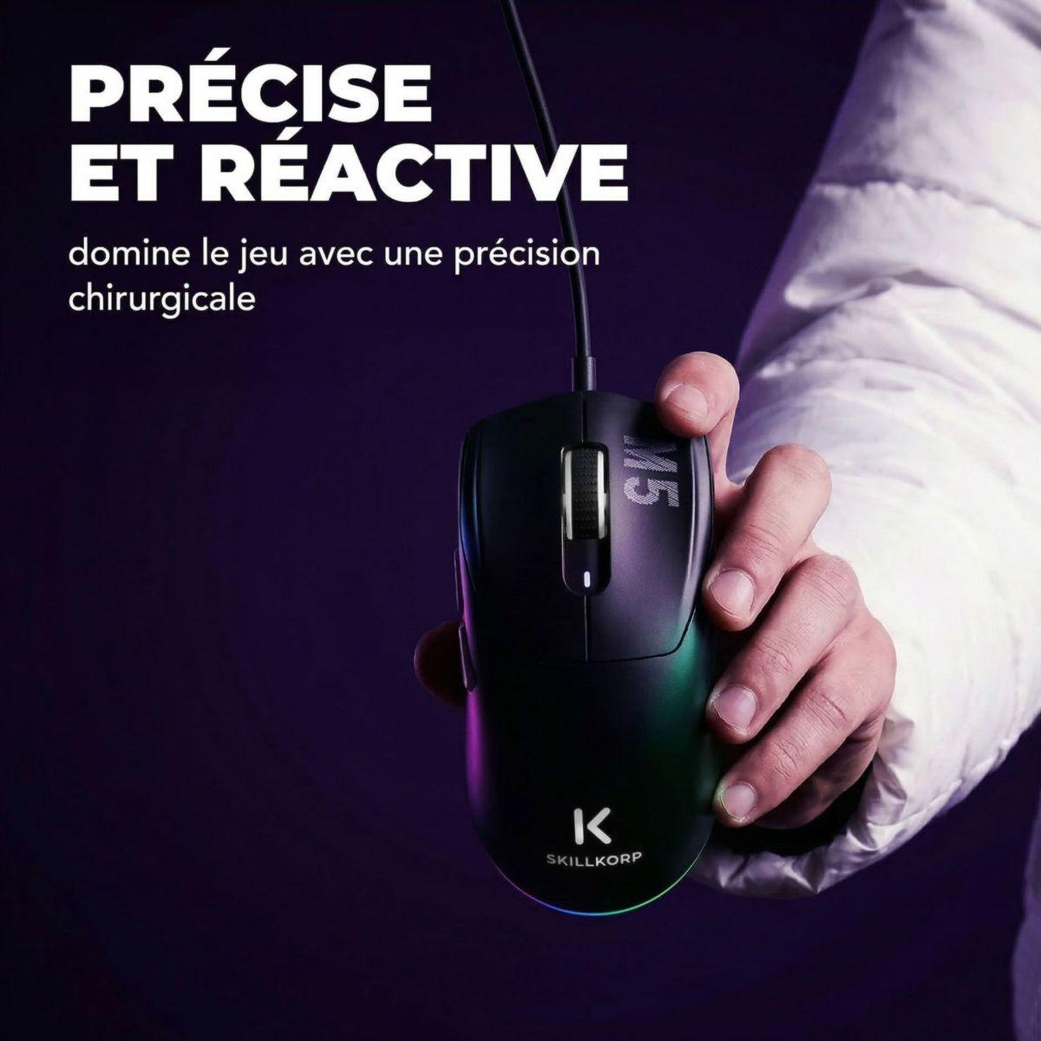 Voir la diapositive 2 : SKILLKORP Souris gamer filaire m5 v2 filaire access