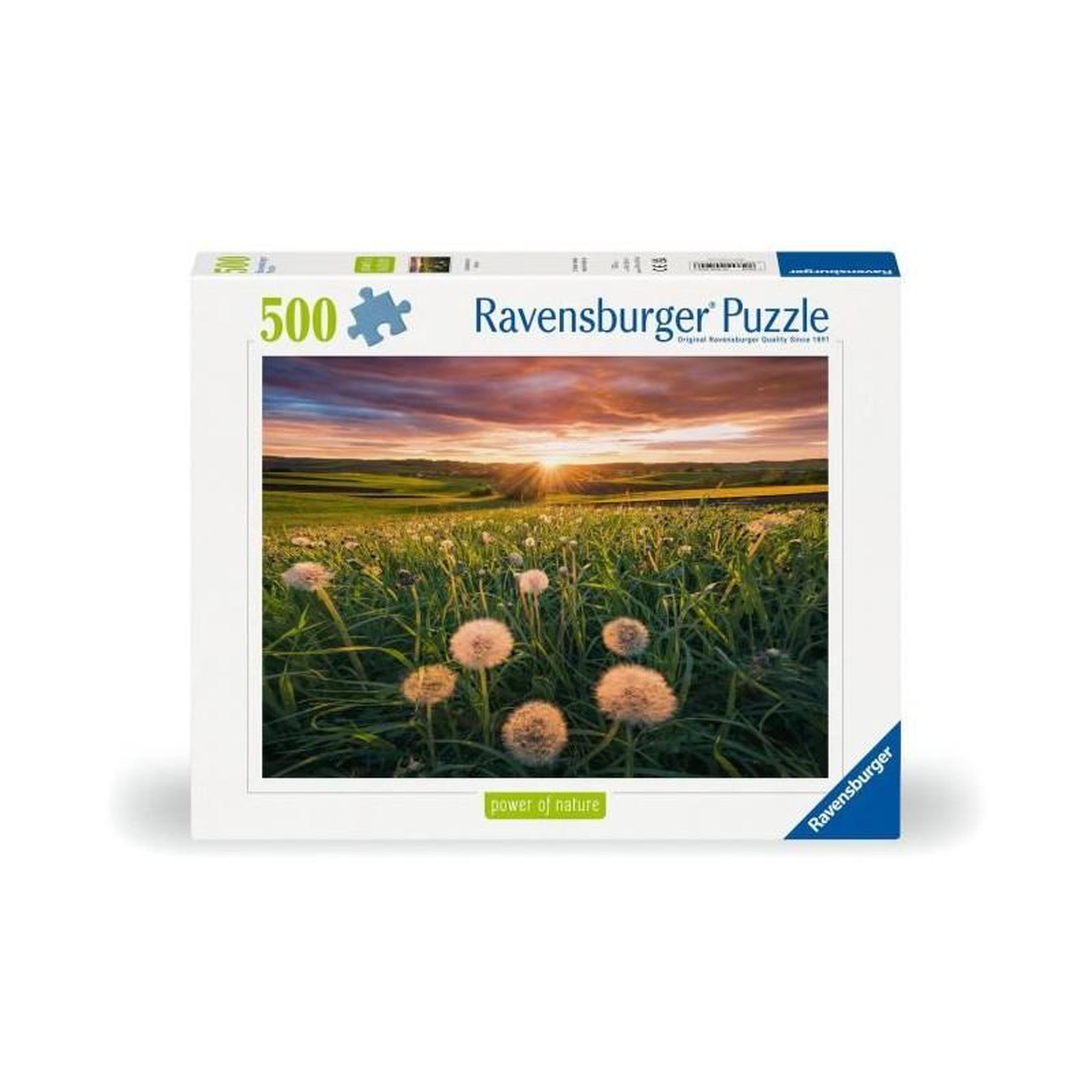 Voir la diapositive 2 : RAVENSBURGER Puzzle 500 pièces – Pissenlits au crépuscule – Ravensburger – Qualité supérieure – Dès 12 ans