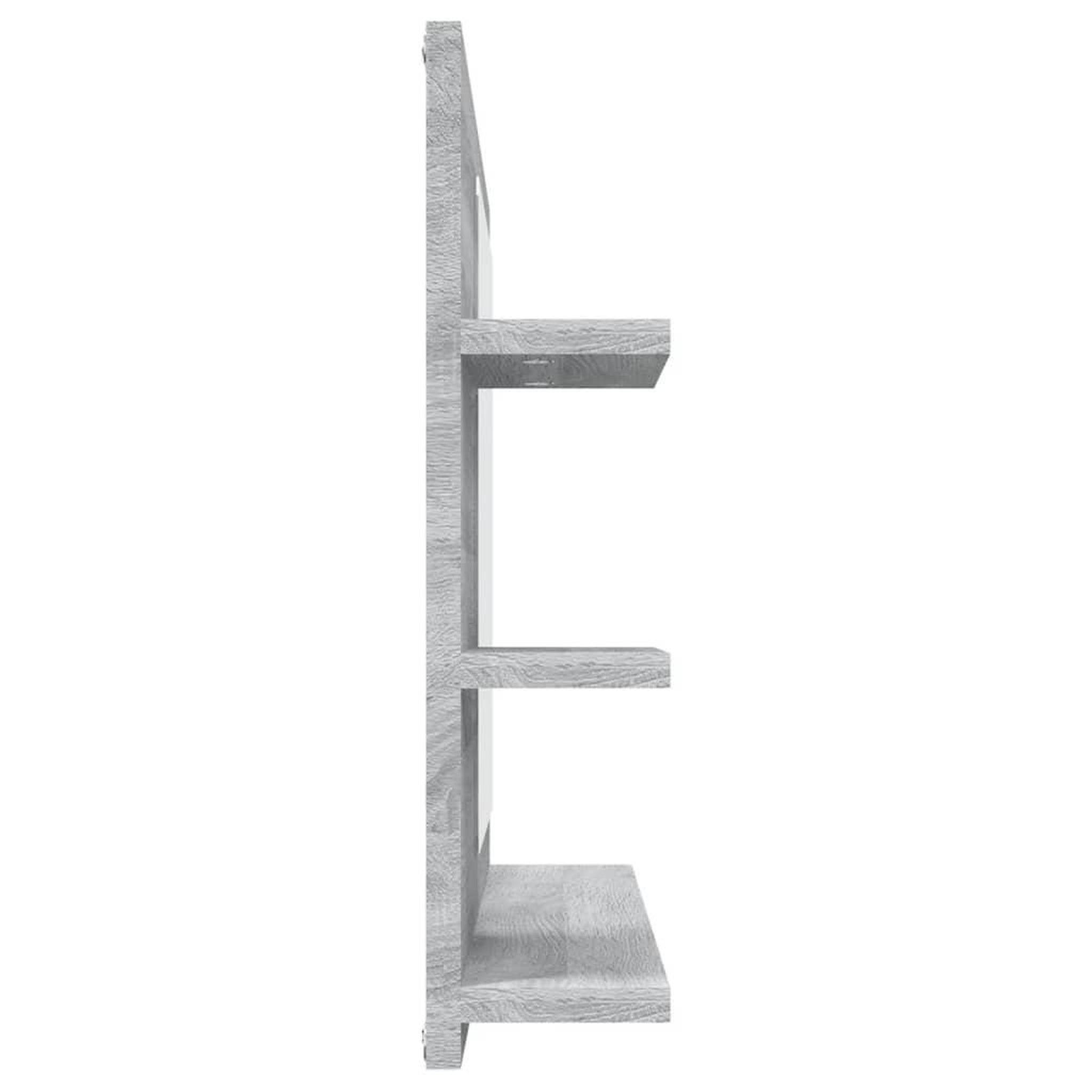 Voir la diapositive 4 : VIDAXL Miroir de bain Sonoma gris 60x10,5x45 cm Bois d'ingenierie