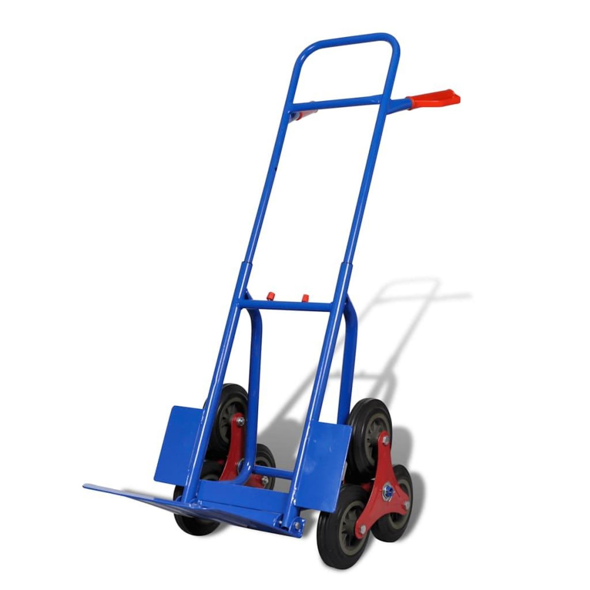 VIDAXL Diable pliable avec 6 roulettes Bleu