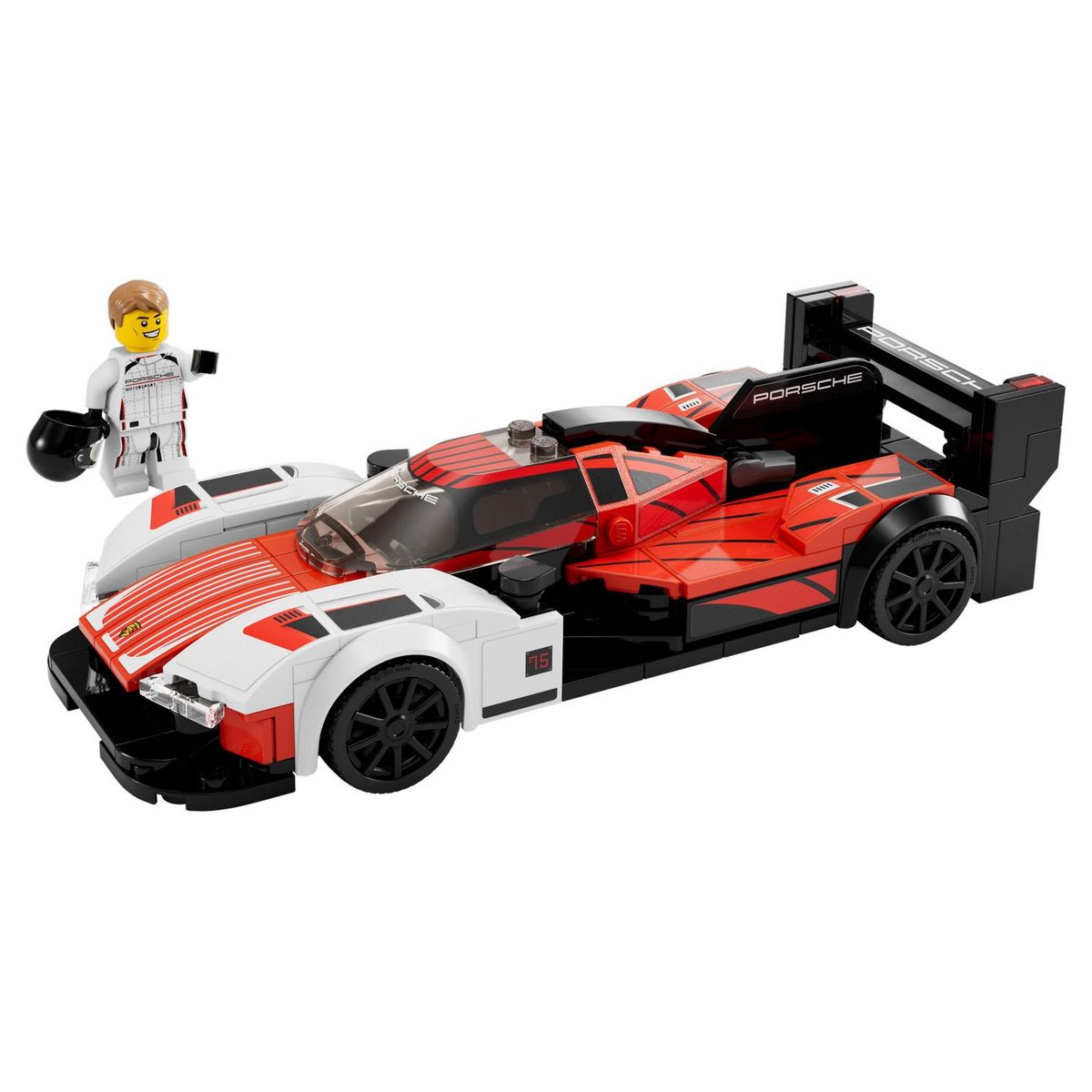 LEGO Speed Champions 76916 - Porsche 963, Kit de Maquette de Voiture de Course, Jouet pour Enfants, Set à Collectionner 2023 avec Minifigurine du Pilote