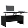 Voir la diapositive 4 : VIDAXL Table basse noir 102x50,5x46,5 cm bois d'ingenierie