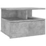 VIDAXL Table de chevet flottante Gris beton 40x31x27 cm Agglomere